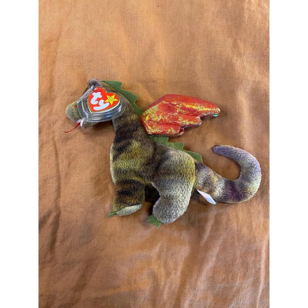 Dragon TY Beanie Baby Scorch Plush Toy Tush & Hang Tag Cover sku5